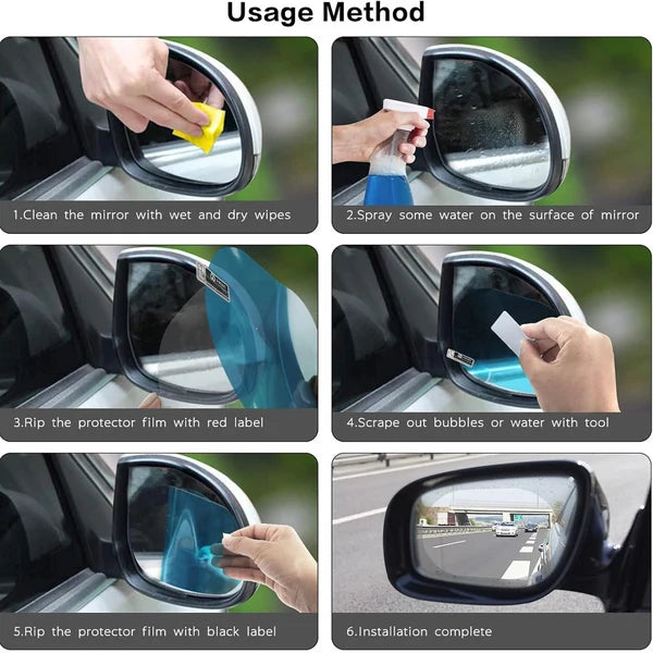 Anti-Fog Car Rearview Mirror Protective Film