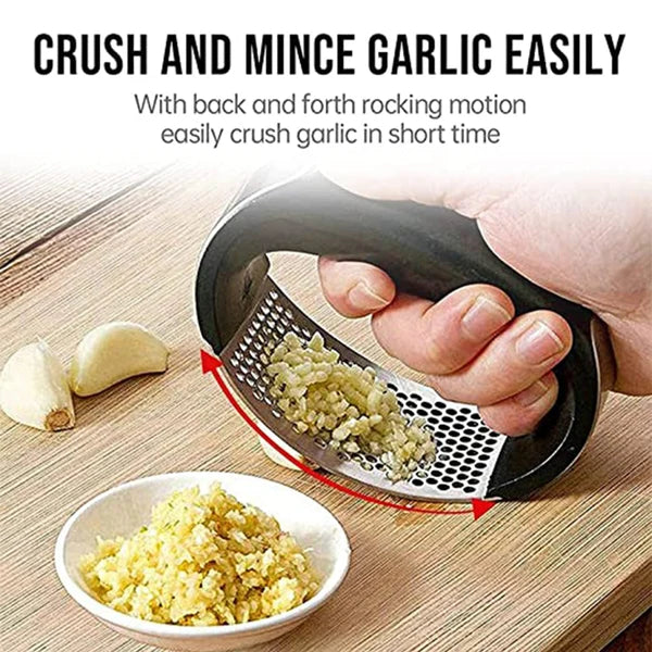 Garlic Press – Rocking Stainless Steel Ginger Mincer for Kitchen