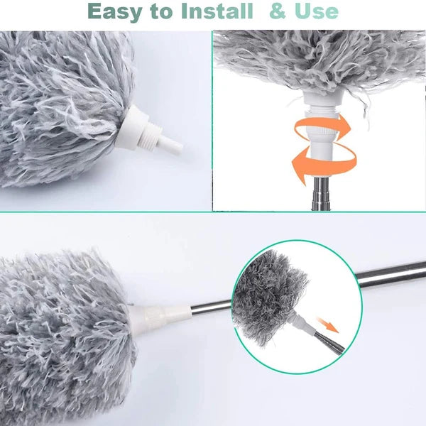 Extendable Microfiber Duster | 100-Inch Telescopic Handle
