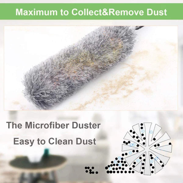 Extendable Microfiber Duster | 100-Inch Telescopic Handle