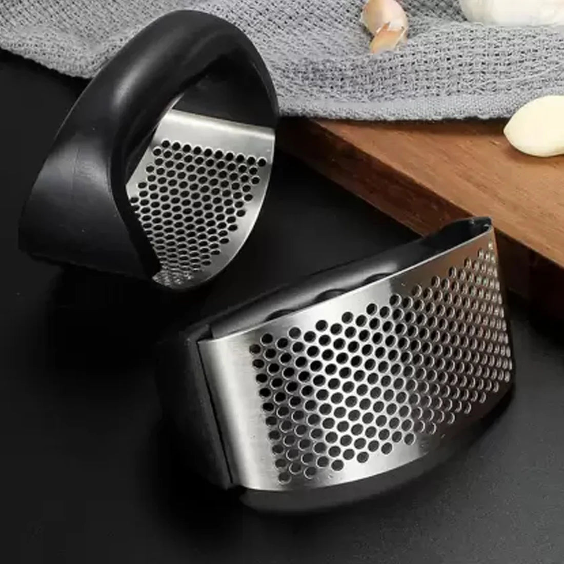 Garlic Press – Rocking Stainless Steel Ginger Mincer for Kitchen