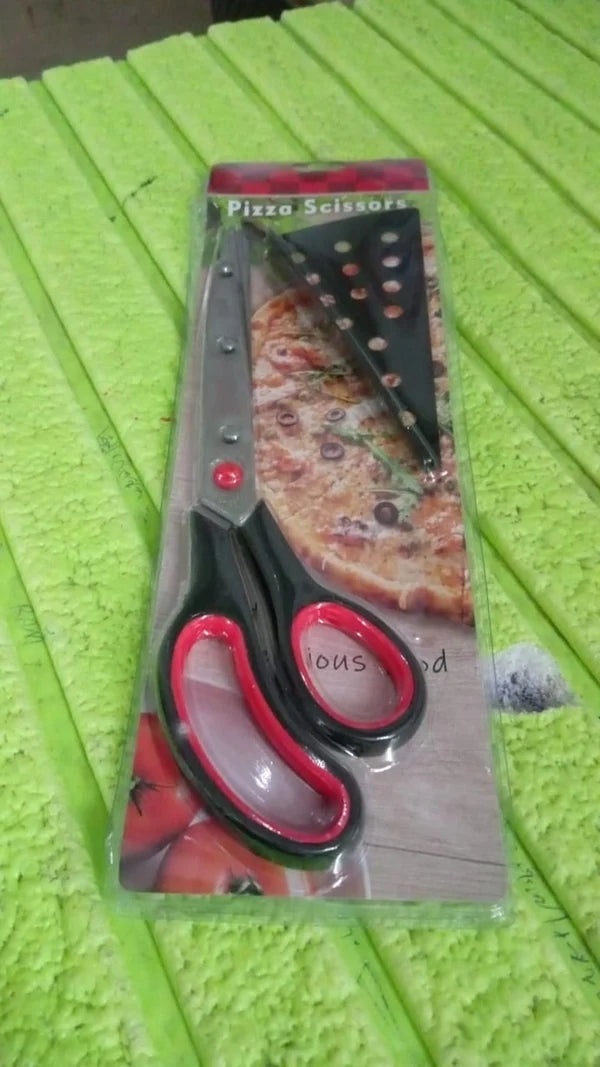 Pizza Cutter Scissors – Stainless Steel with Removable Spatula