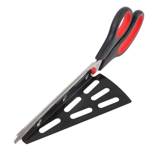 Pizza Cutter Scissors – Stainless Steel with Removable Spatula