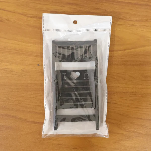Mini Chair Mobile Stand – Foldable Black Phone Holder for Stable Viewing